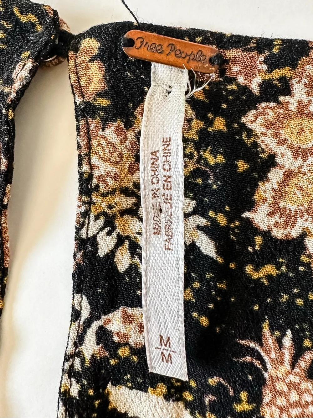 FREE PEOPLE Lux Floral Floral Ruffle Drawstring Waist Jumpsuit Women’s - Medium